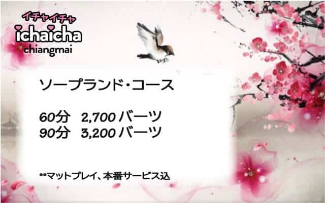 icha-icha-japanese-massage-chiangmai-menu Icha Icha massage prices