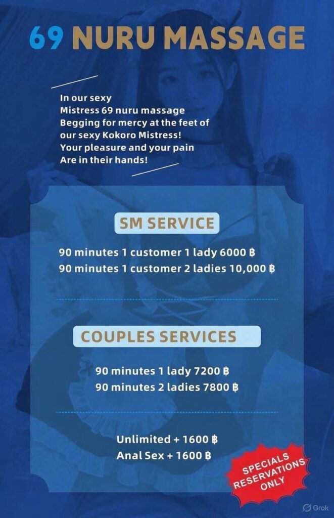 69 nuru massage chiang mai couple menu